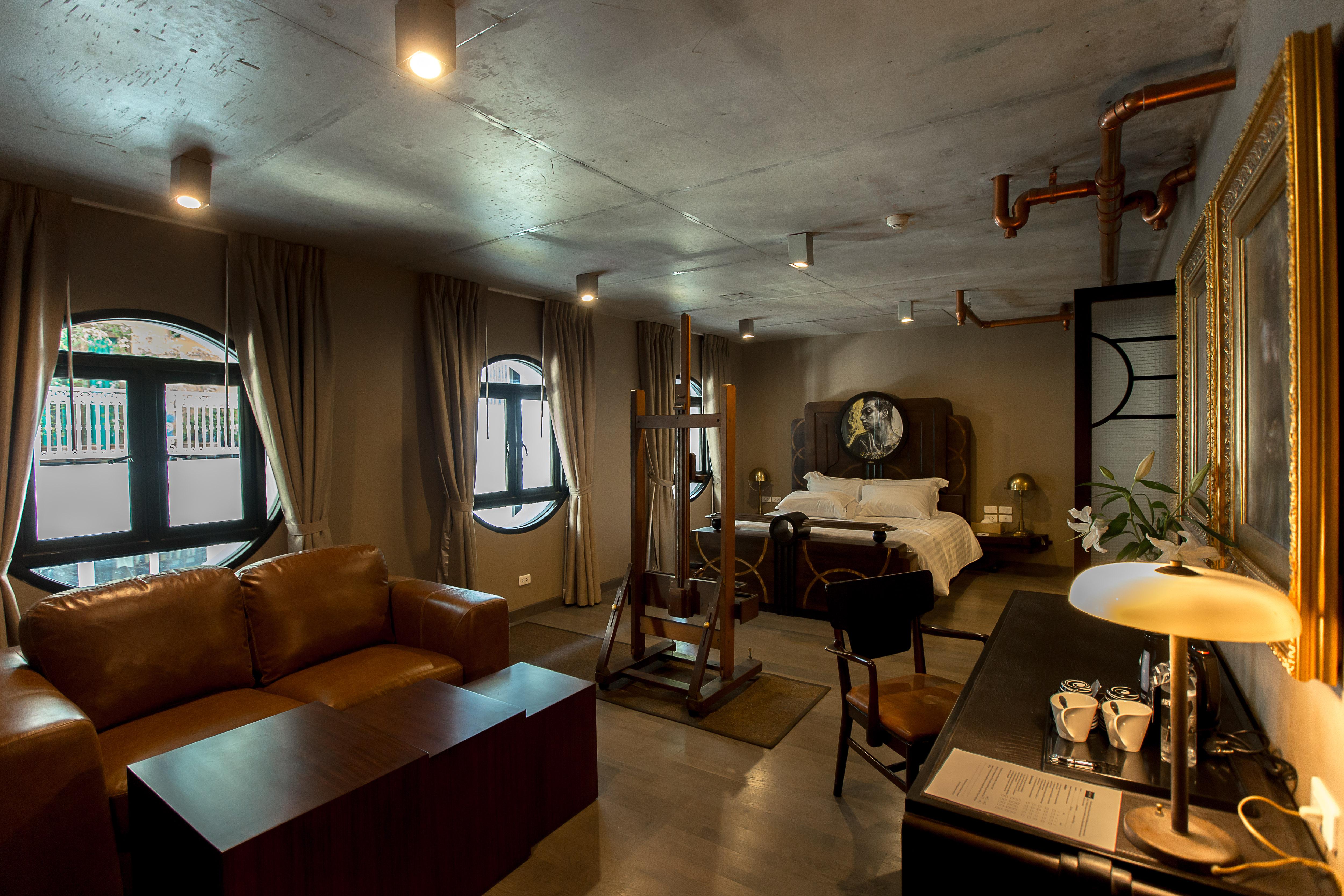 Art Mai Gallery Nimman Hotel شيانغ ماي المظهر الخارجي الصورة The interior of a room at the hotel